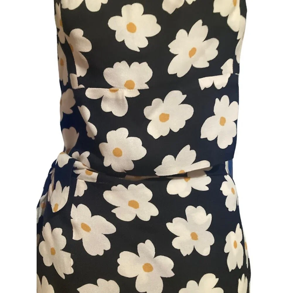 Reformation Gemma Coconut Dress floral halter wrap NWT Size 8 - Picture 9 of 16